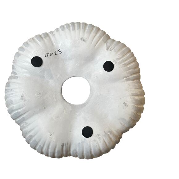 Large White Clay Pumpkin 13x10 Made in India New - Picture 12 of 15